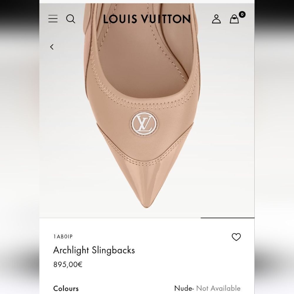 Louis Vuitton Archlight Slingbacks - Nude - Picture 2 of 6